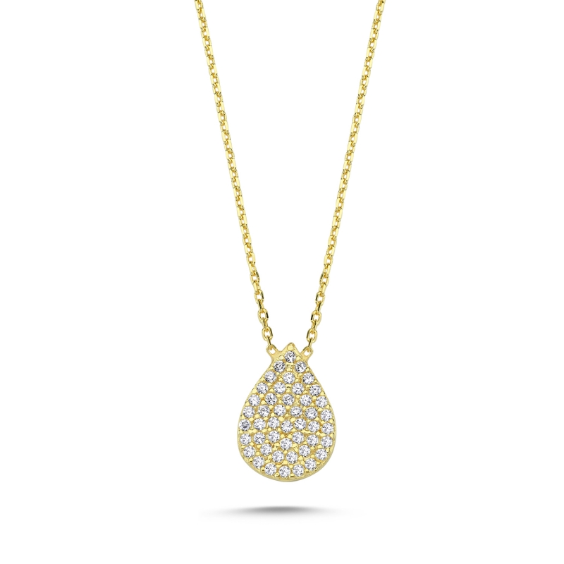 CZ%20Drop%20Necklace-Gold%20Plated