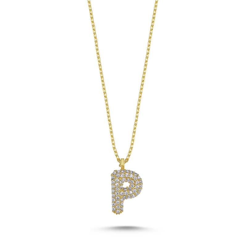 -P-%20Initial%20CZ%20Necklace-Gold%20Plated