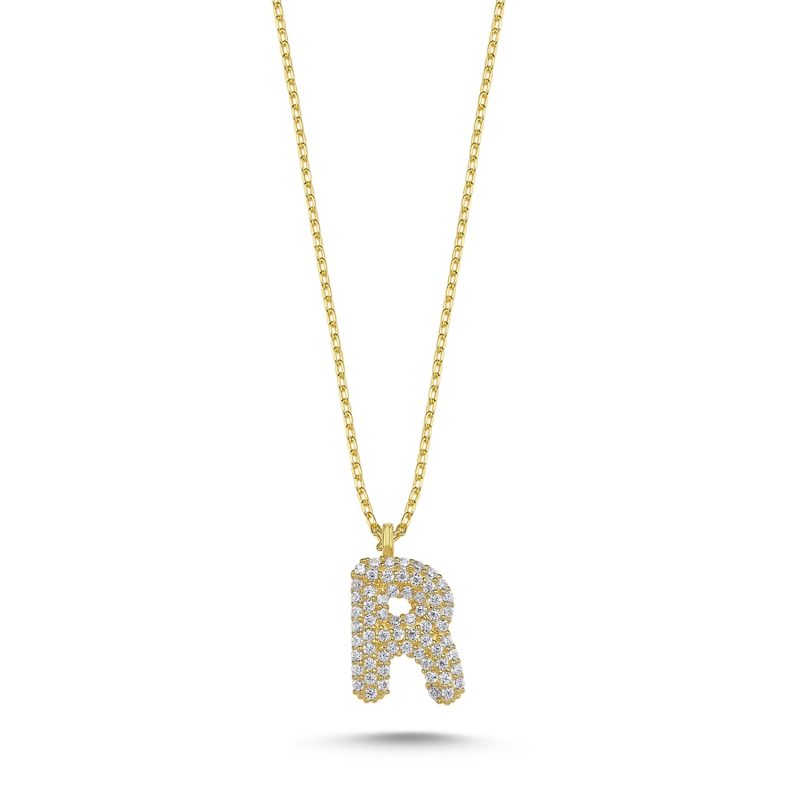 -R-%20Initial%20CZ%20Necklace-Gold%20Plated