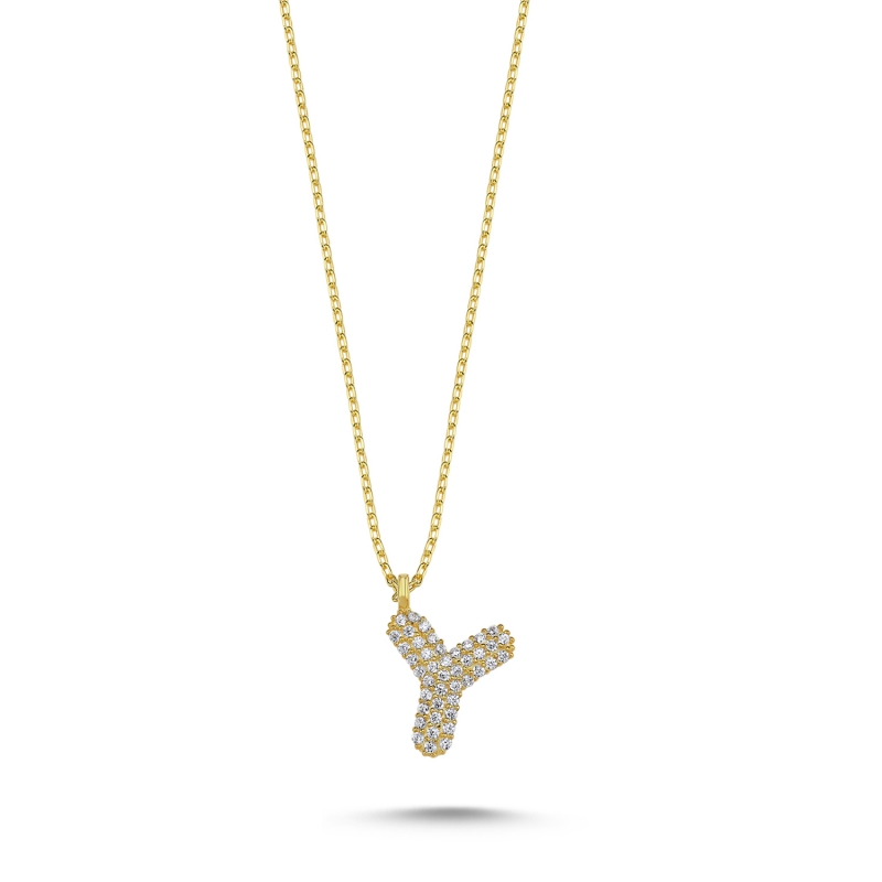 -Y-%20Initial%20CZ%20Necklace-Gold%20Plated