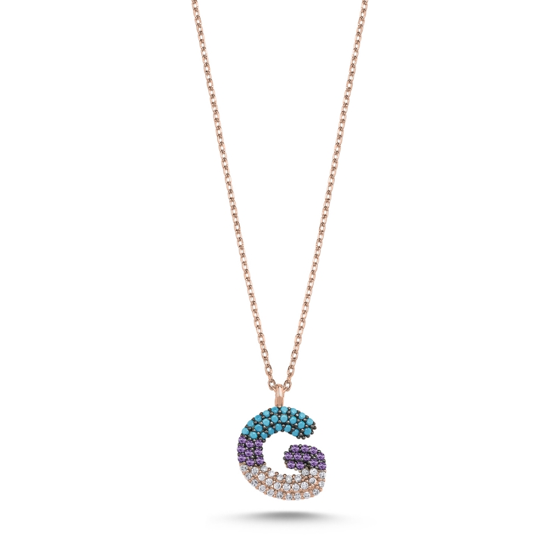 -G-%20Initial%20Colored%20CZ%20Necklace-Rose%20Gold%20Plated