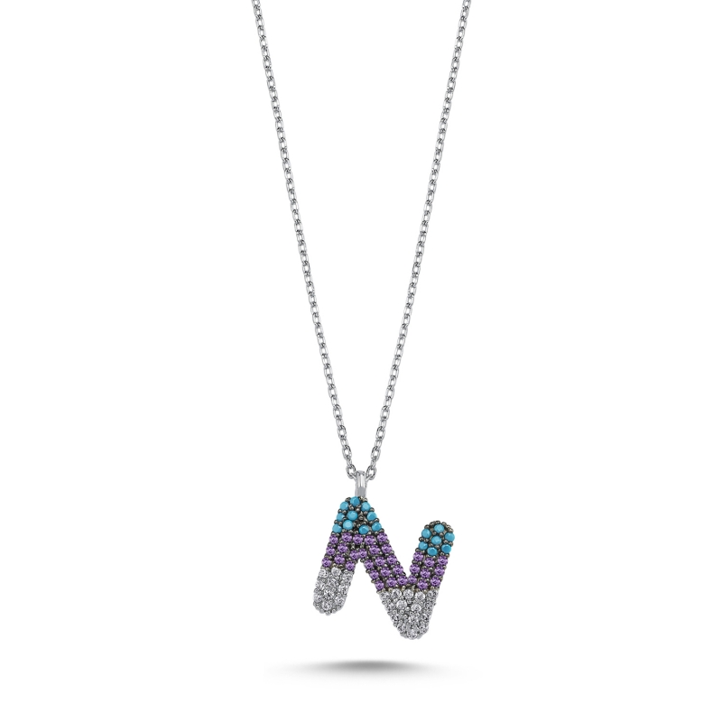 -N-%20Initial%20Colored%20CZ%20Necklace