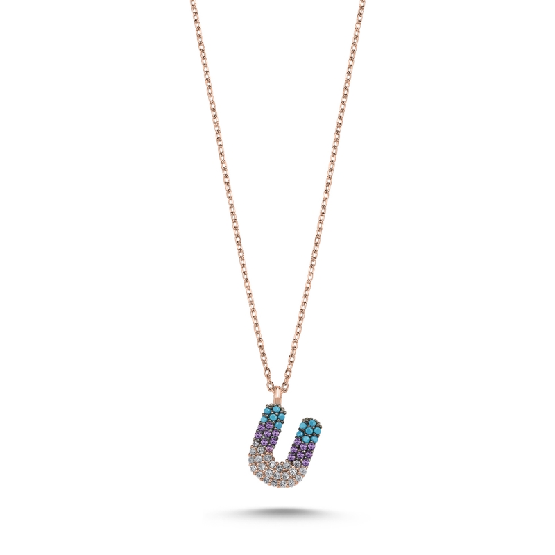 -U-%20Initial%20Colored%20CZ%20Necklace-Rose%20Gold%20Plated