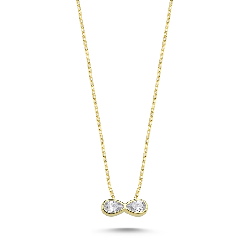 Infinity%20Drop%20CZ%20Necklace-Gold%20Plated