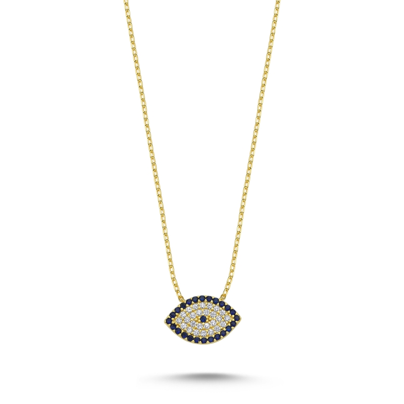 Evil%20Eye%20Stud%20Necklace-Gold%20Plated