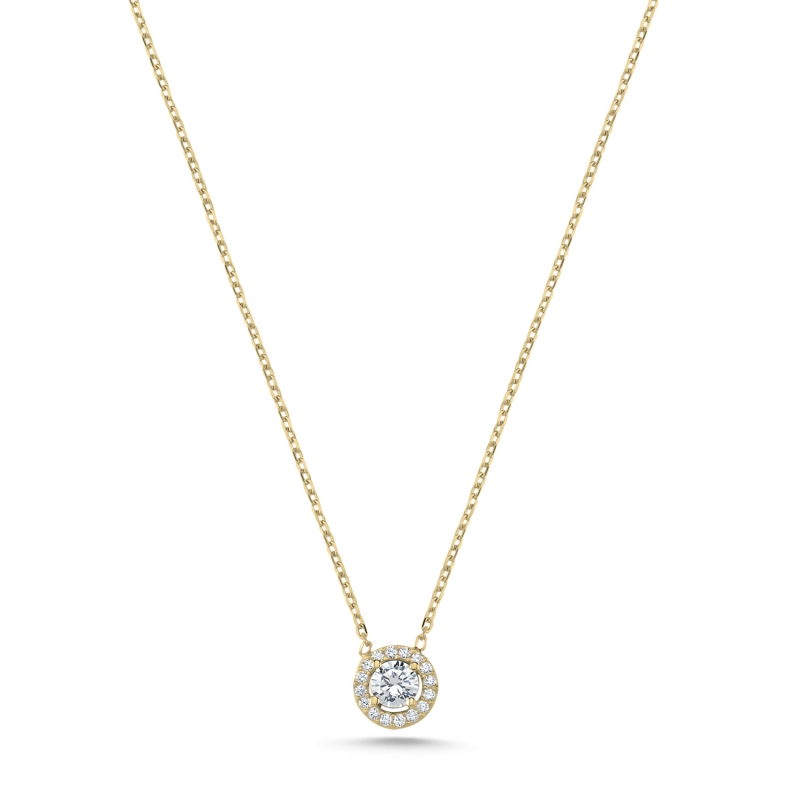 Halo%20Solitaire%20CZ%20Necklace-Gold%20Plated