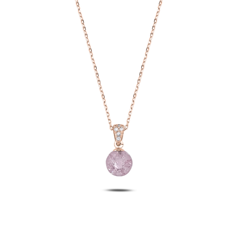 Purple%20Ball%20Necklace-Rose%20Gold%20Plated