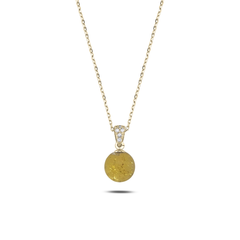 Yellow%20Ball%20Necklace-Gold%20Plated