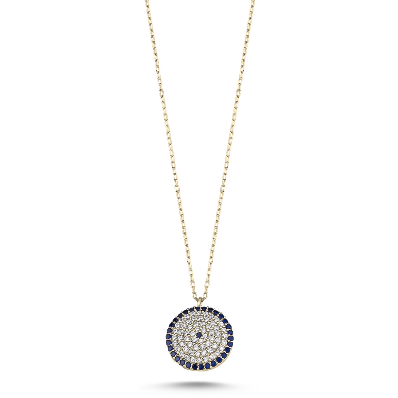 Evil%20Eye%20CZ%20Necklace-Gold%20Plated