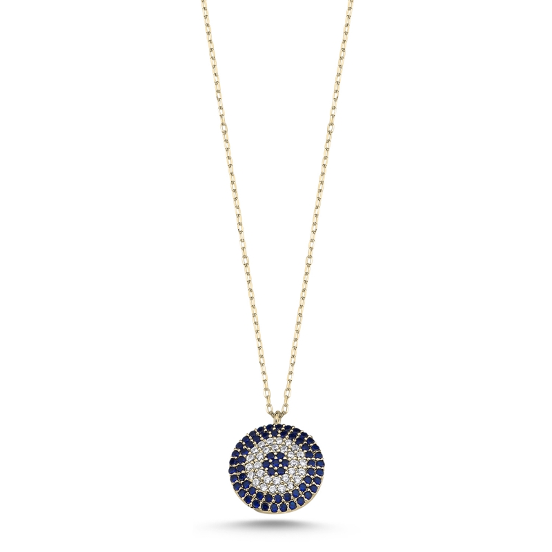 Evil%20Eye%20CZ%20Necklace-Gold%20Plated