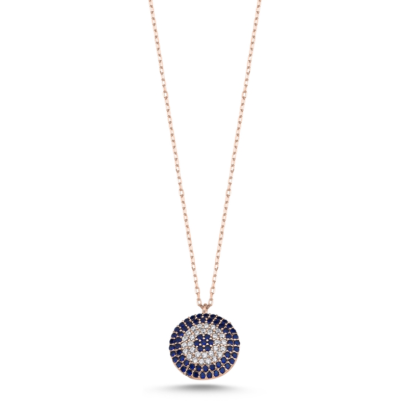 Evil%20Eye%20CZ%20Necklace-Rose%20Gold%20Plated