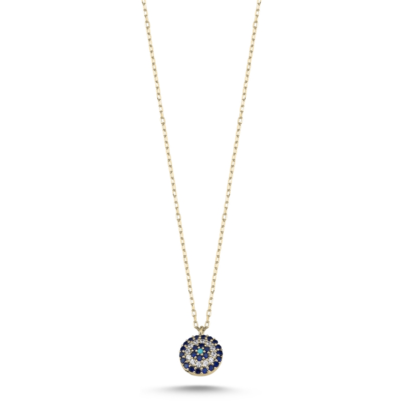 Evil%20Eye%20CZ%20Necklace-Gold%20Plated