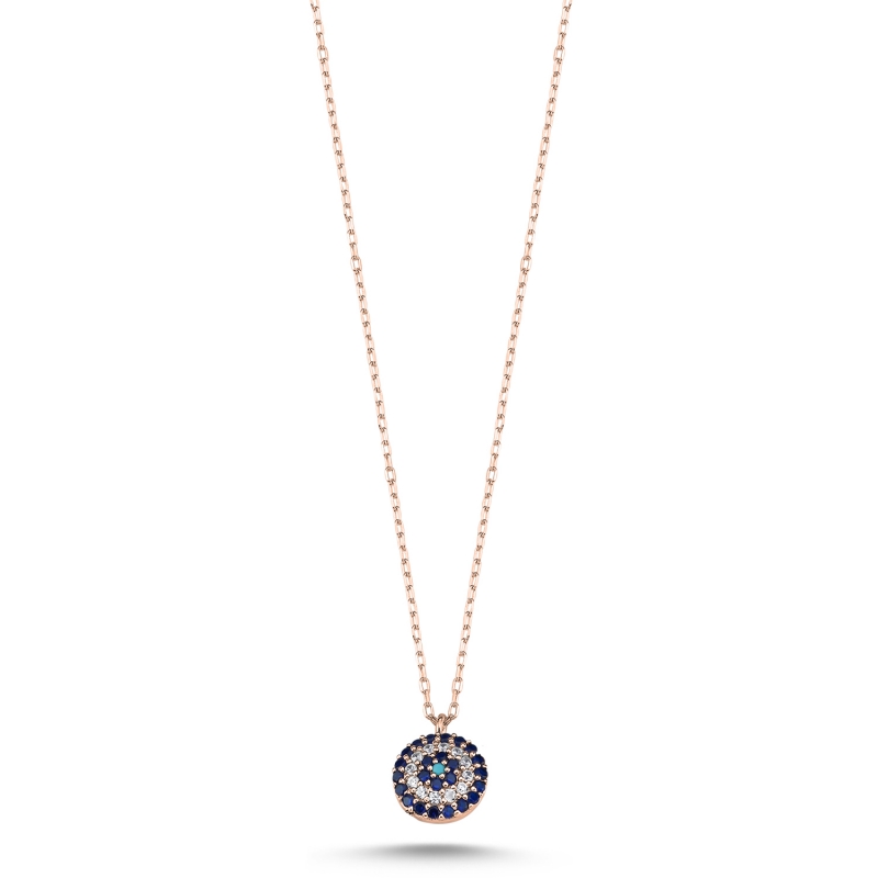 Evil%20Eye%20CZ%20Necklace-Rose%20Gold%20Plated