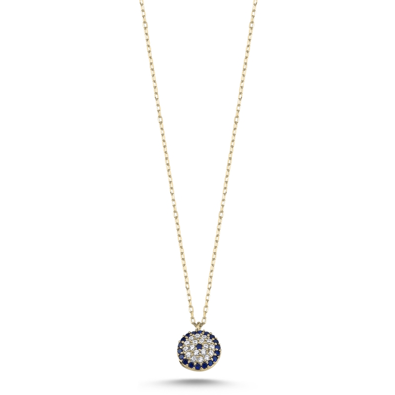 Evil%20Eye%20CZ%20Necklace-Gold%20Plated