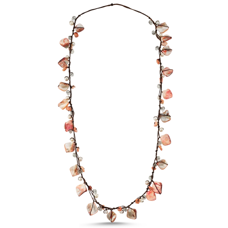 Mother%20of%20Pearl,%20Pearl%20&%20Coral%20Natural%20Stone%20Necklace