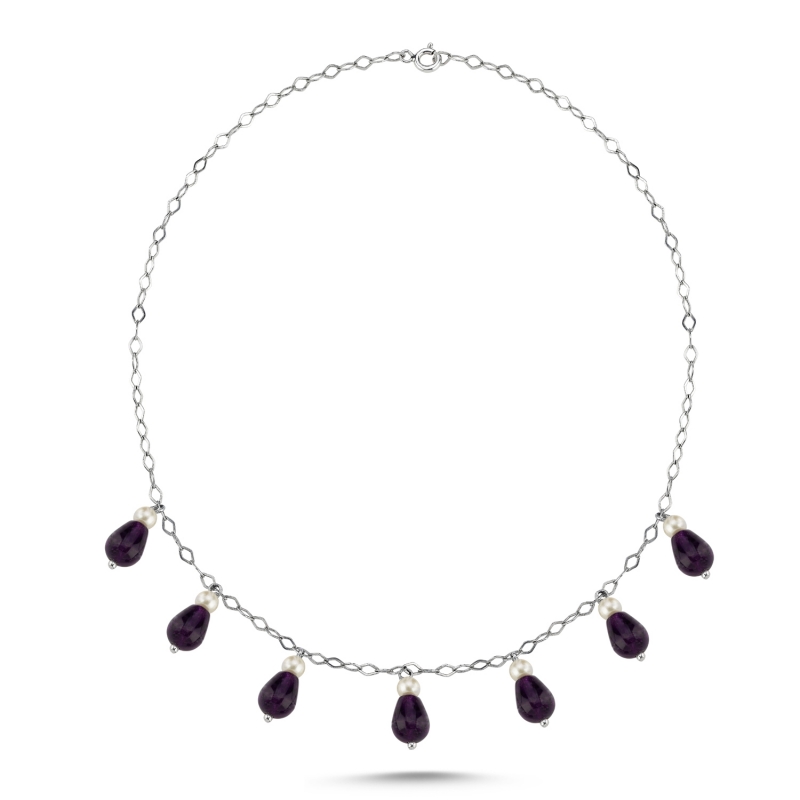 Amethyst%20&%20Pearl%20Dangle%20Necklace