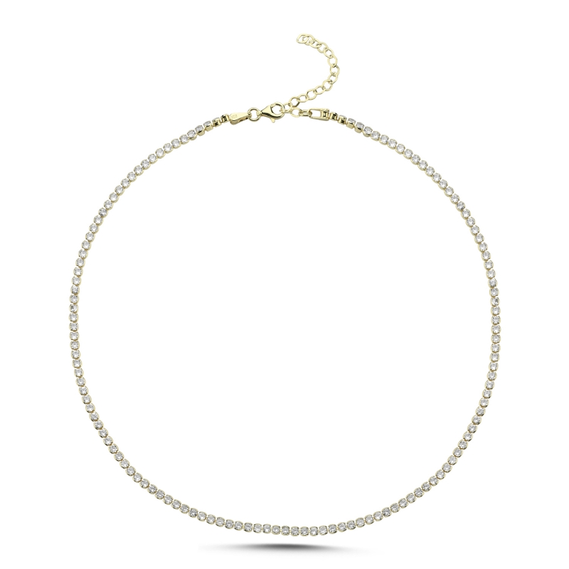 3mm%20CZ%20Tennis%20Necklace-Gold%20Plated