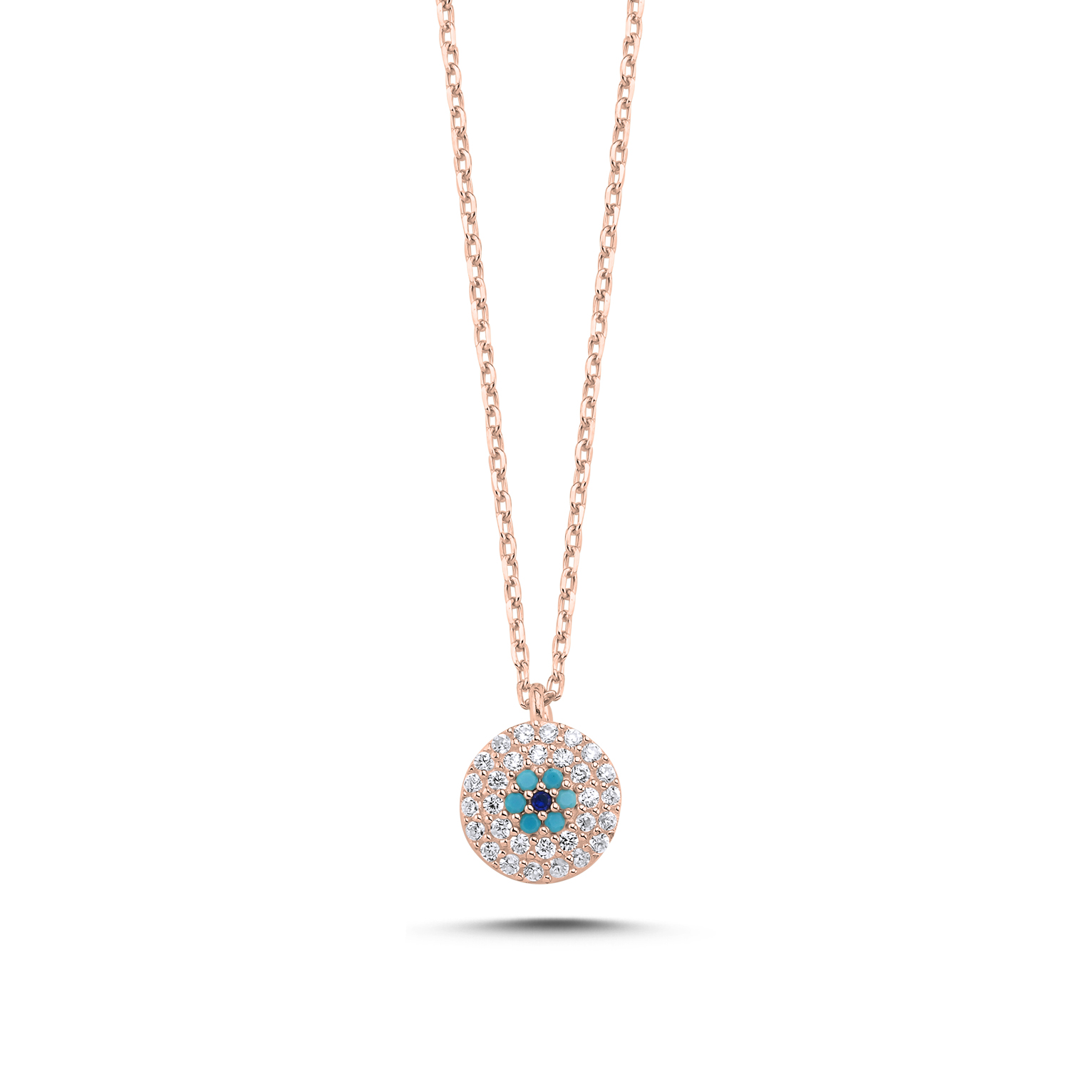 Evil%20Eye%20CZ%20Necklace-Rose%20Gold%20Plated