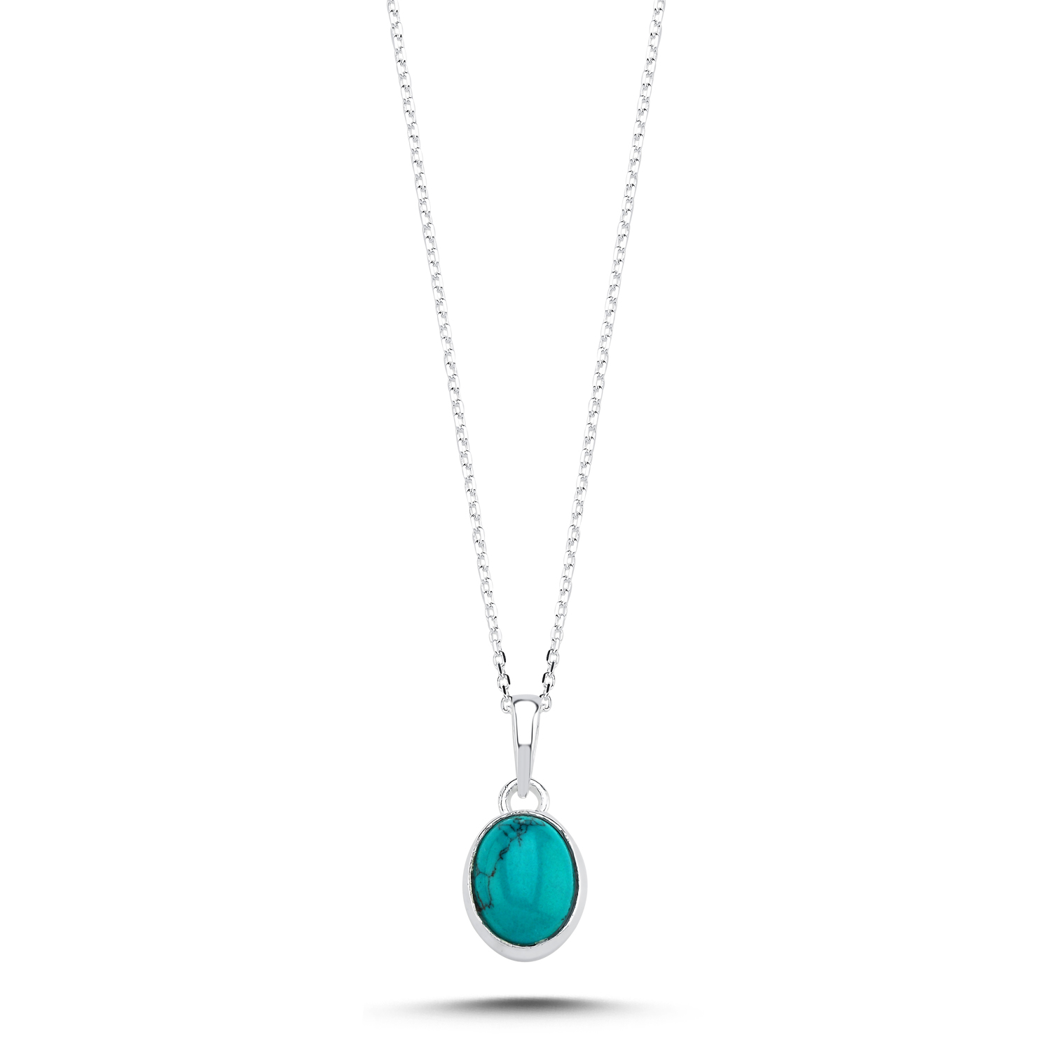 Turquoise%20&%20Oval%20Natural%20Stone%20Necklace