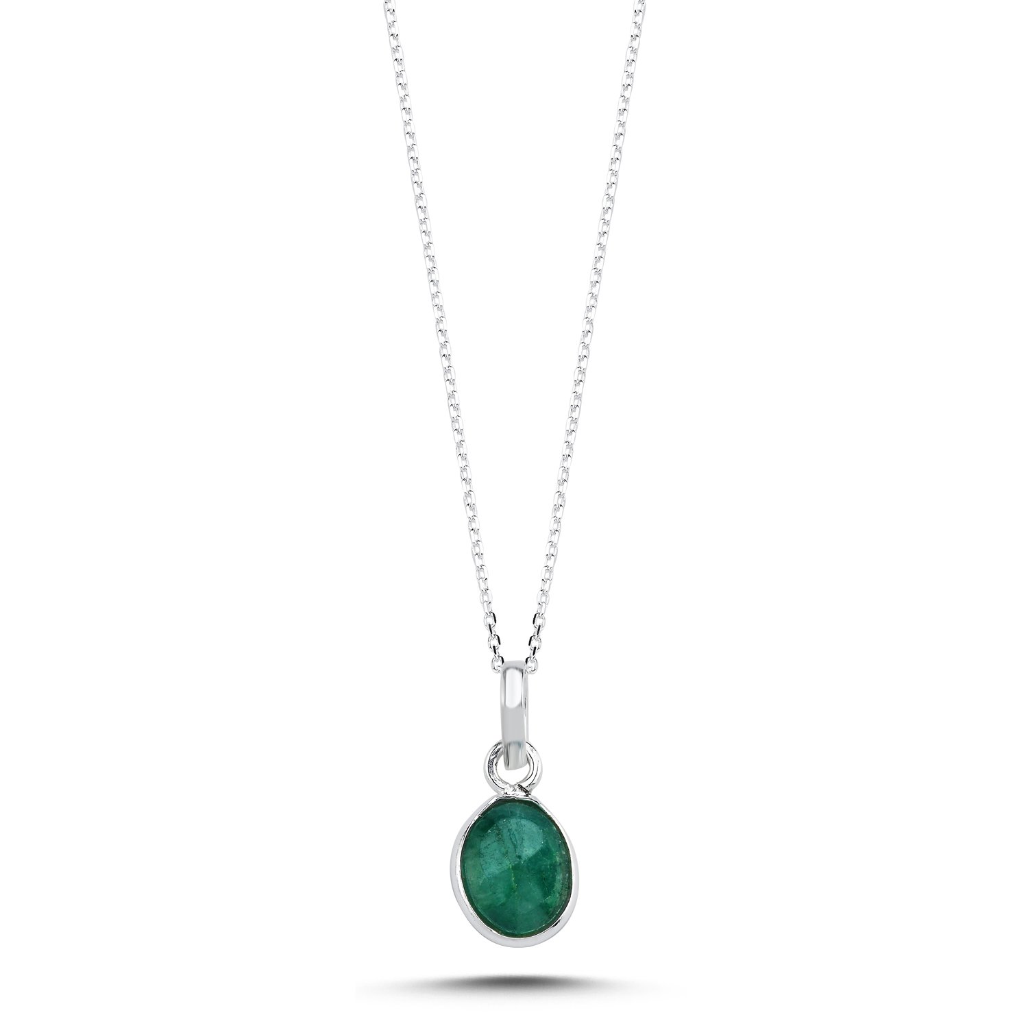 Root%20Emerald%20&%20Oval%20Natural%20Stone%20Necklace