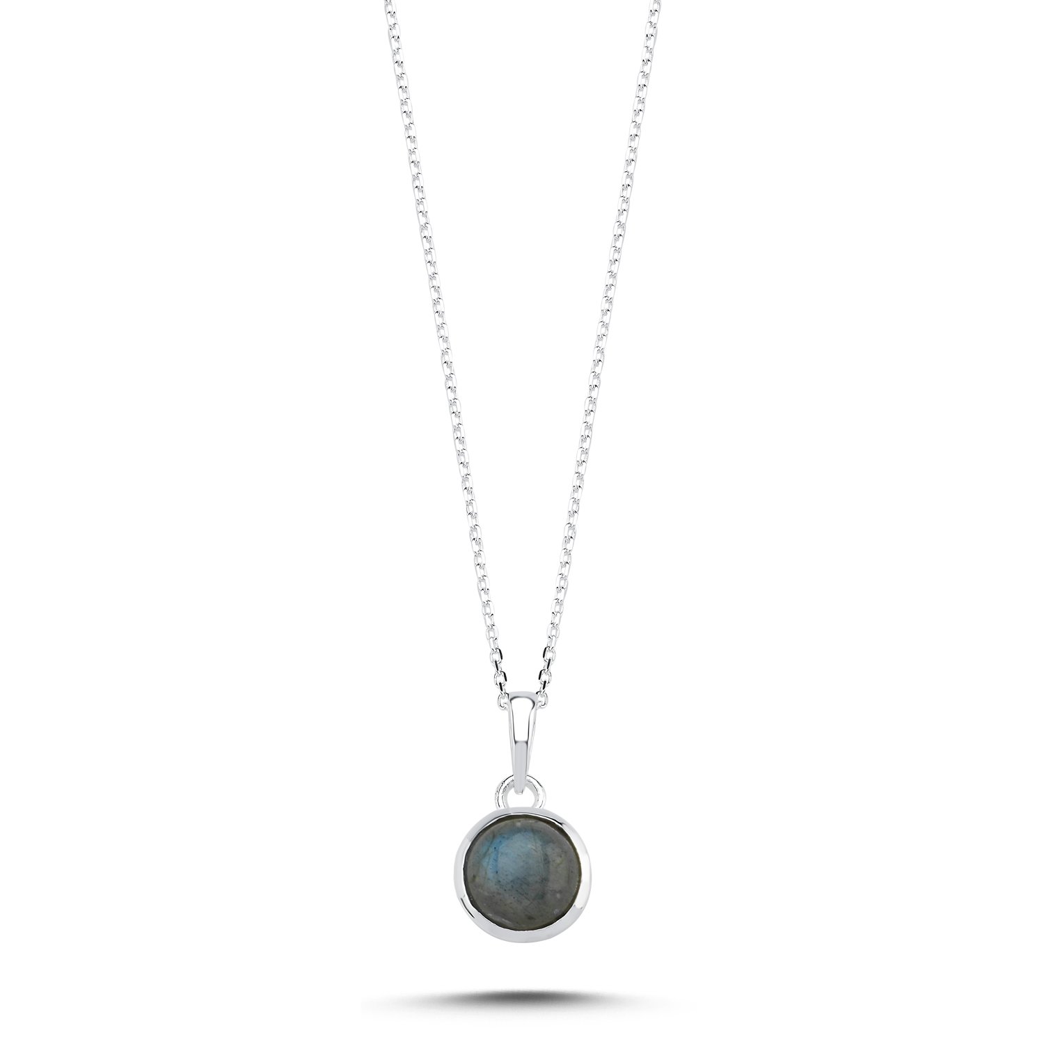 Labradorite%20&%20Round%20Natural%20Stone%20Necklace