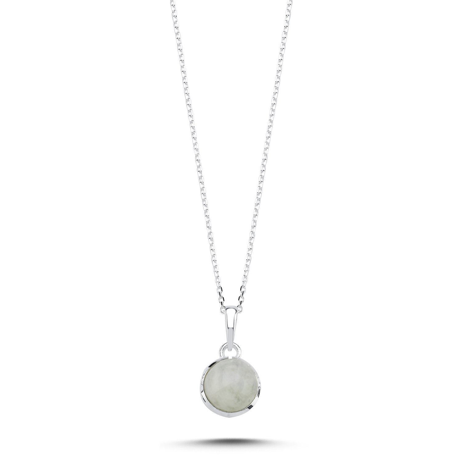 Moonstone%20&%20Round%20Natural%20Stone%20Necklace