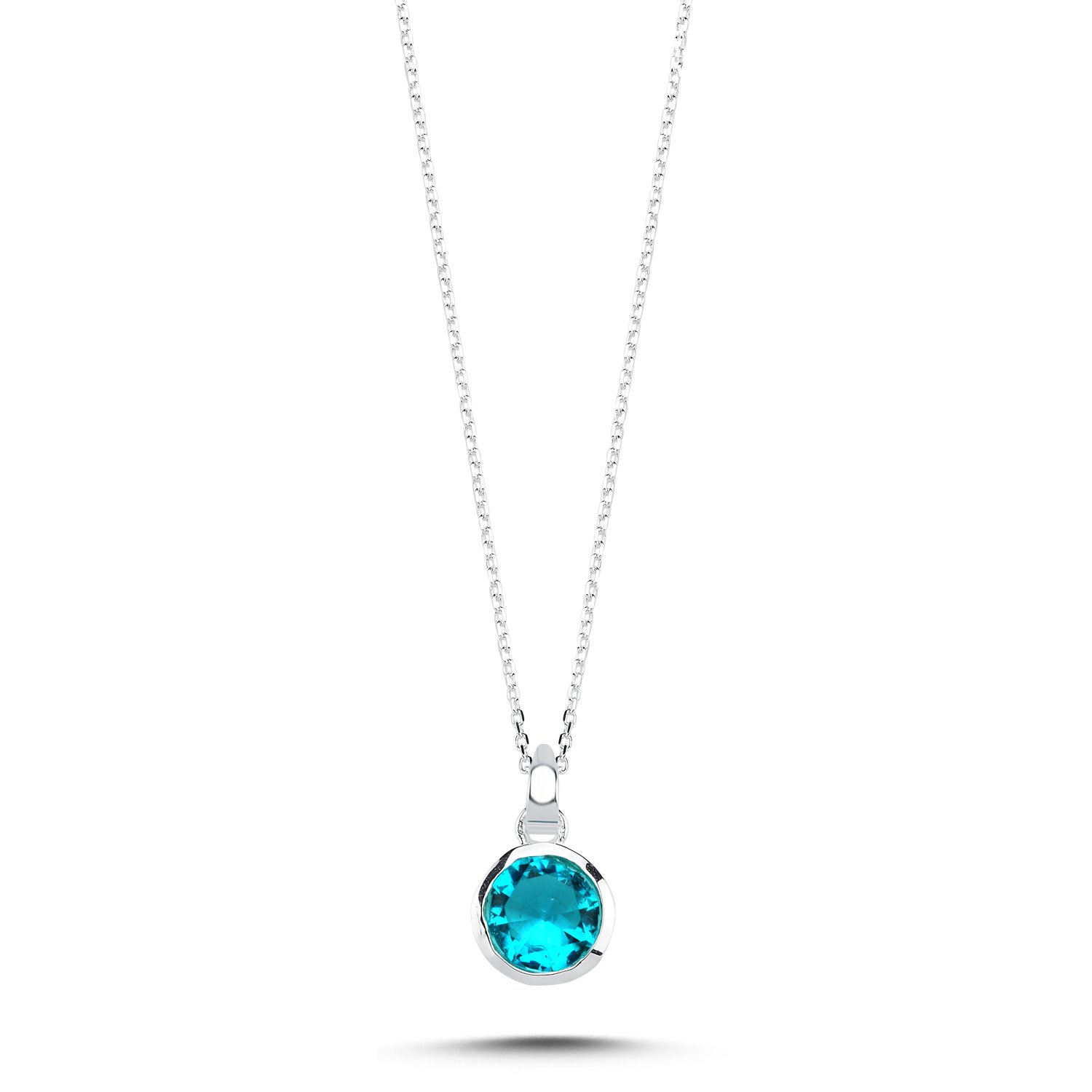 Aquamarine%20&%20Round%20Natural%20Stone%20Necklace