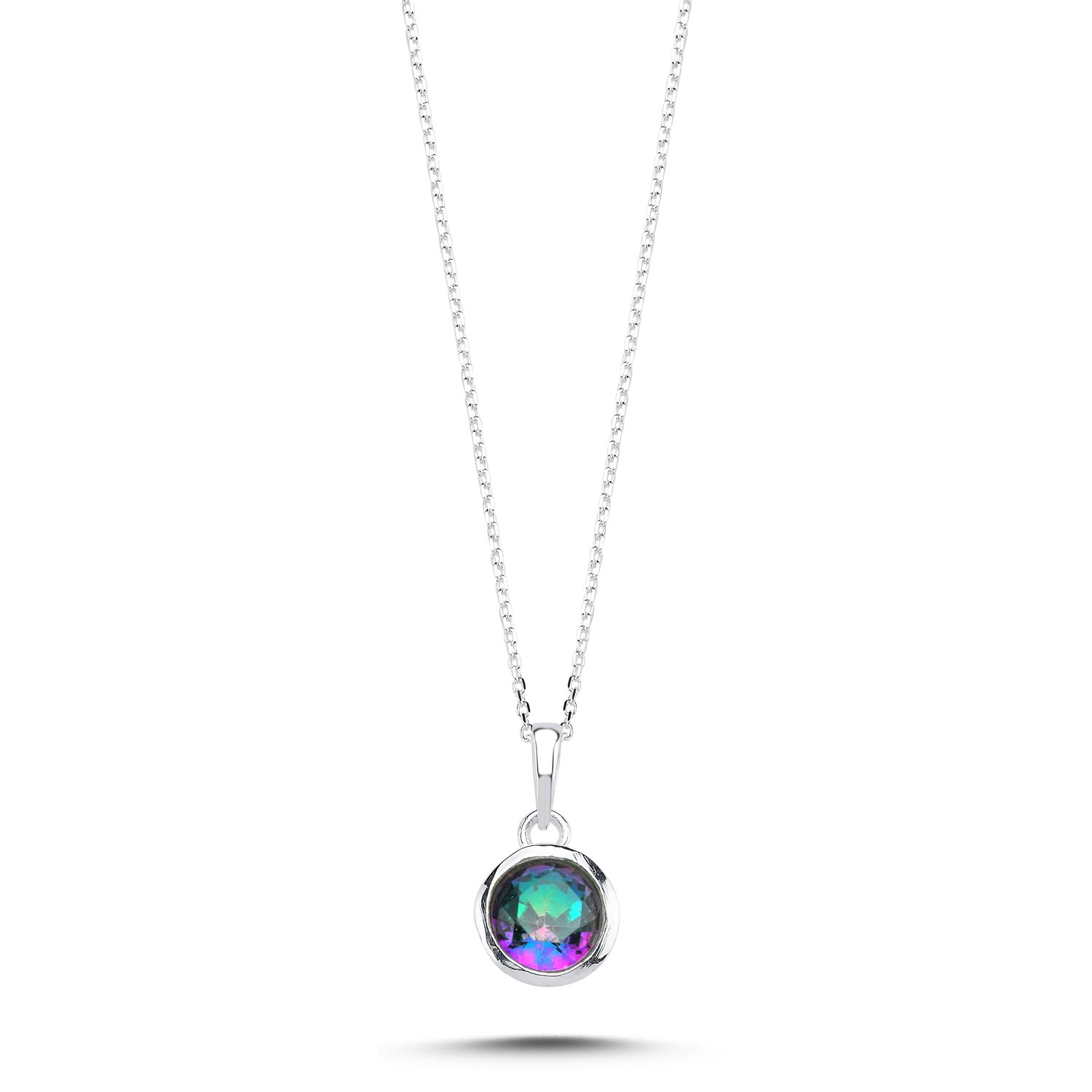 Mystic%20Topaz%20&%20CZ%20Round%20Necklace