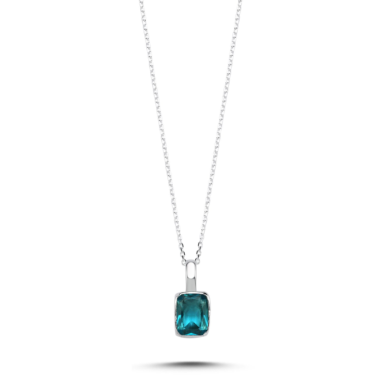 Aquamarine%20&%20Rectangle%20Natural%20Stone%20Necklace