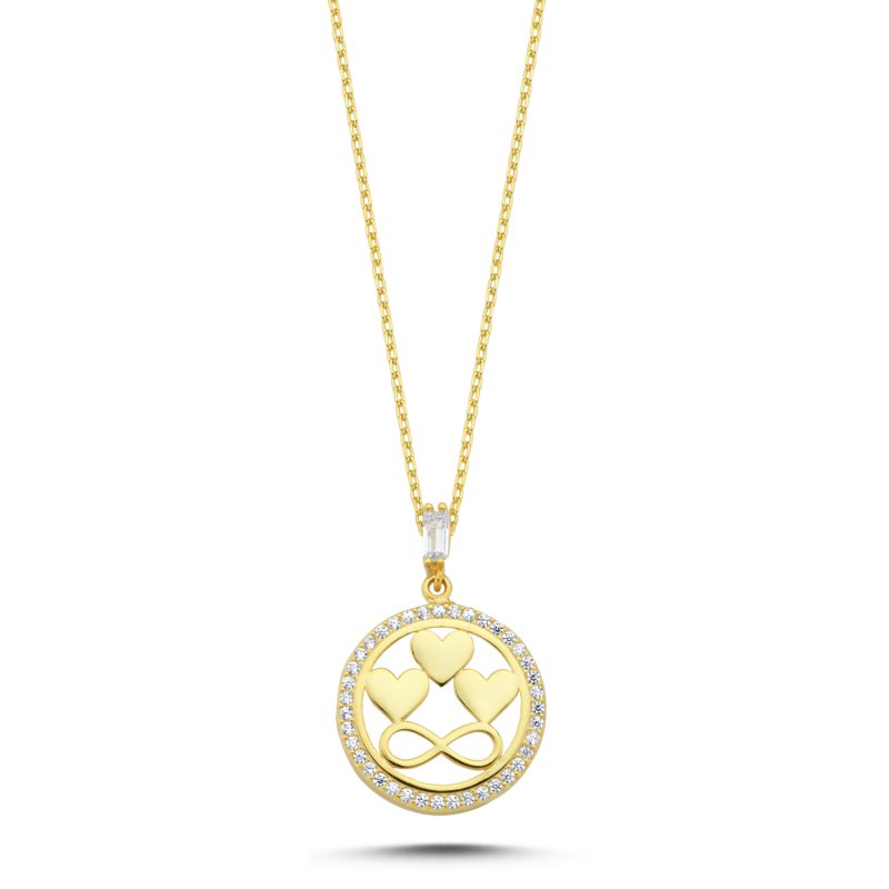 Heart%20&%20Infinity%20CZ%20Necklace-Gold%20Plated