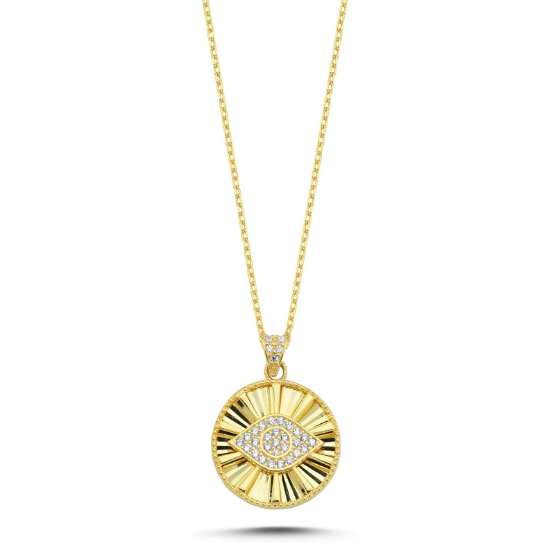 Medallion%20Eye%20CZ%20Necklace-Gold%20Plated