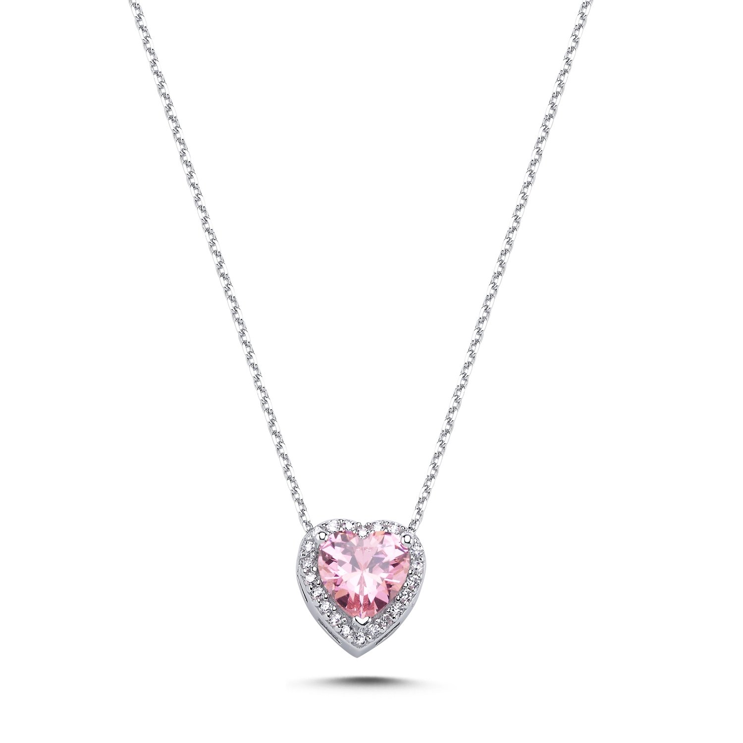 Pink%20CZ%20Heart%20&%20Halo%20Solitaire%20Necklace