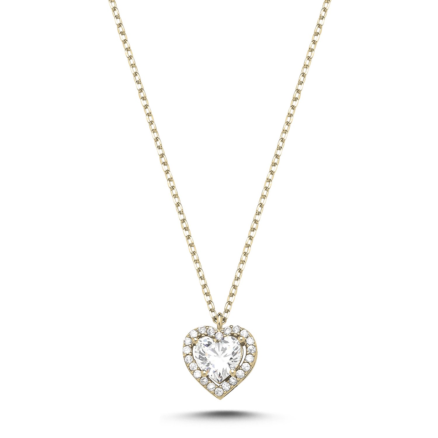 Heart%20Halo%20CZ%20Solitaire%20Necklace-Altın%20kaplama