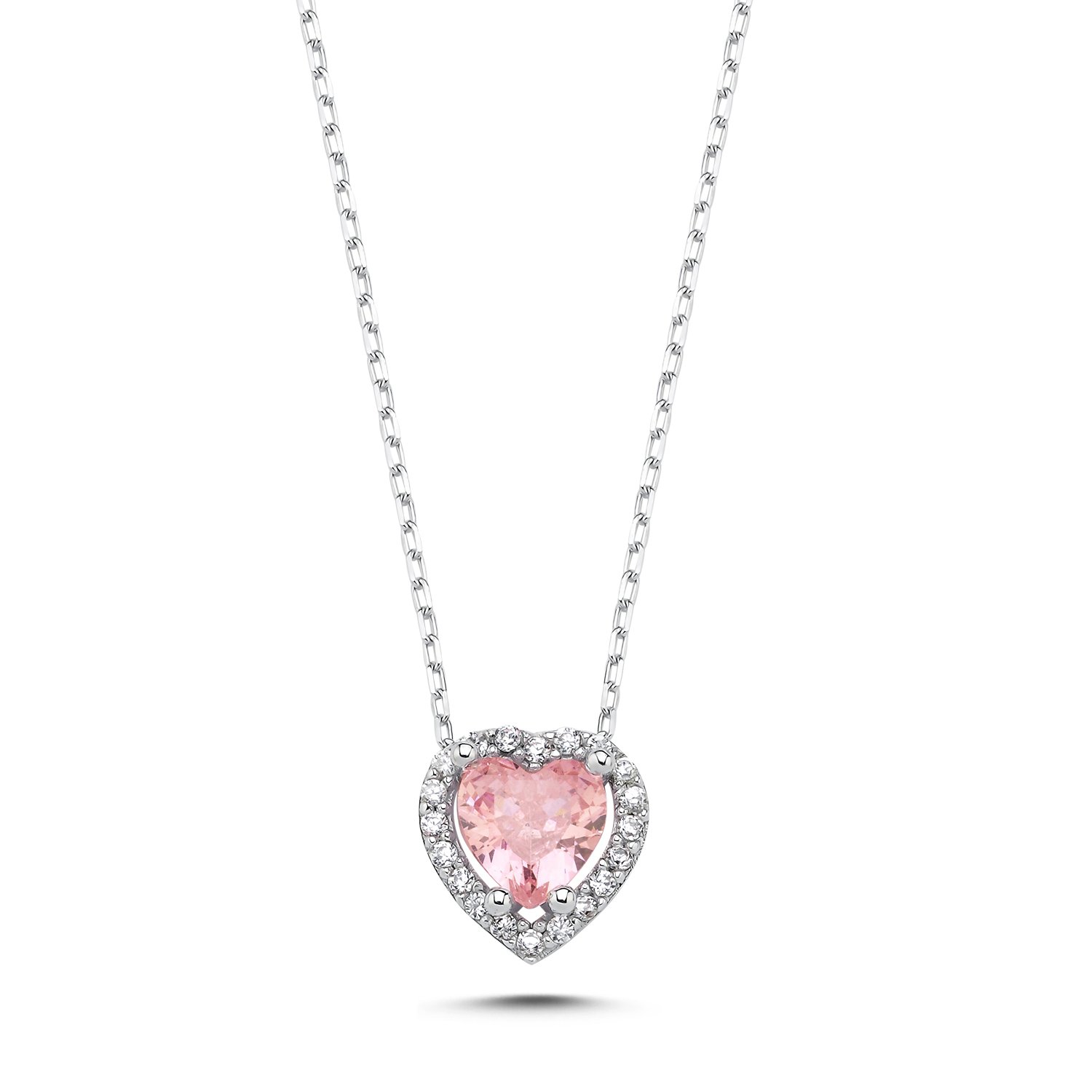 Pink%20CZ%20Heart%20&%20Halo%20Solitaire%20Necklace