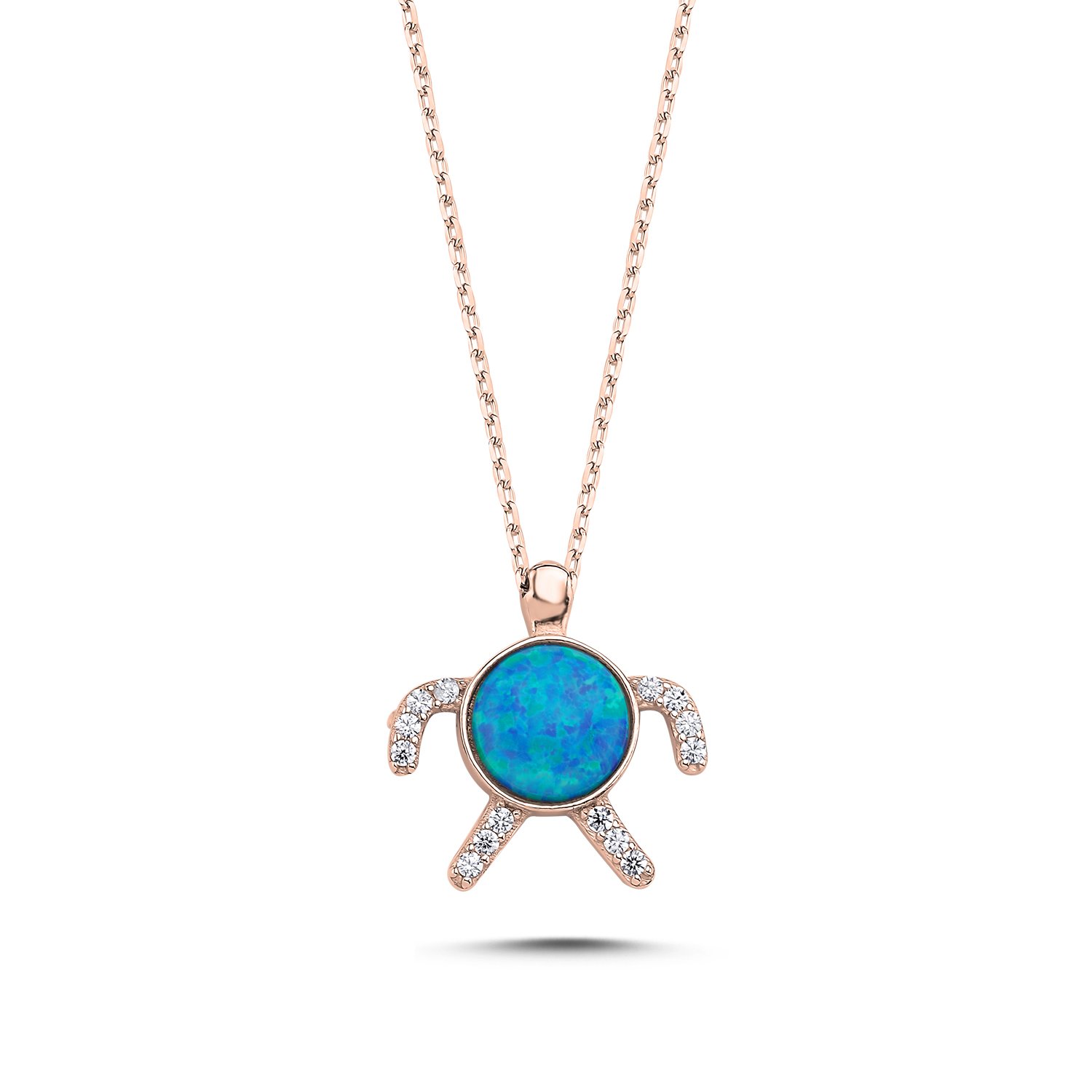 Turtle%20Opal%20&%20CZ%20Necklace-Rose%20kaplama