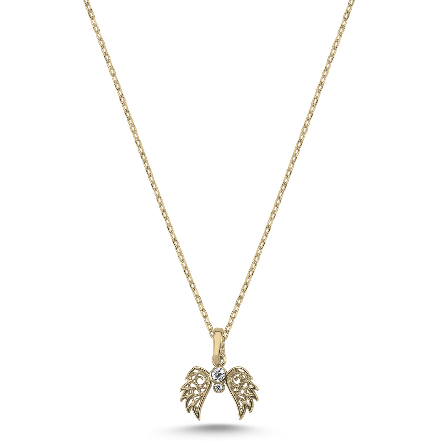 Wings%20CZ%20Necklace-Altın%20kaplama