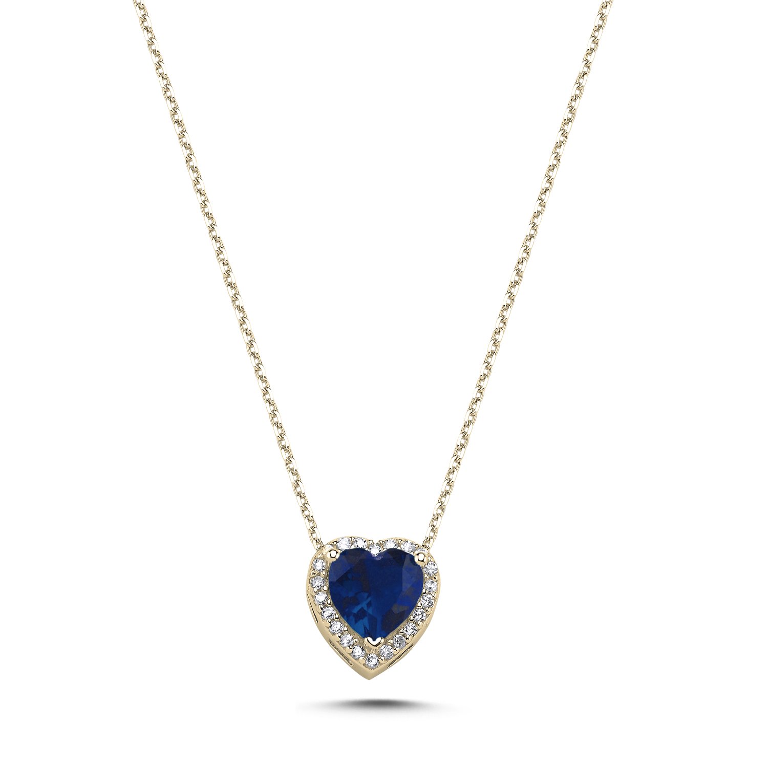 Sapphire%20CZ%20Heart%20&%20Halo%20Solitaire%20Necklace-Altın%20kaplama