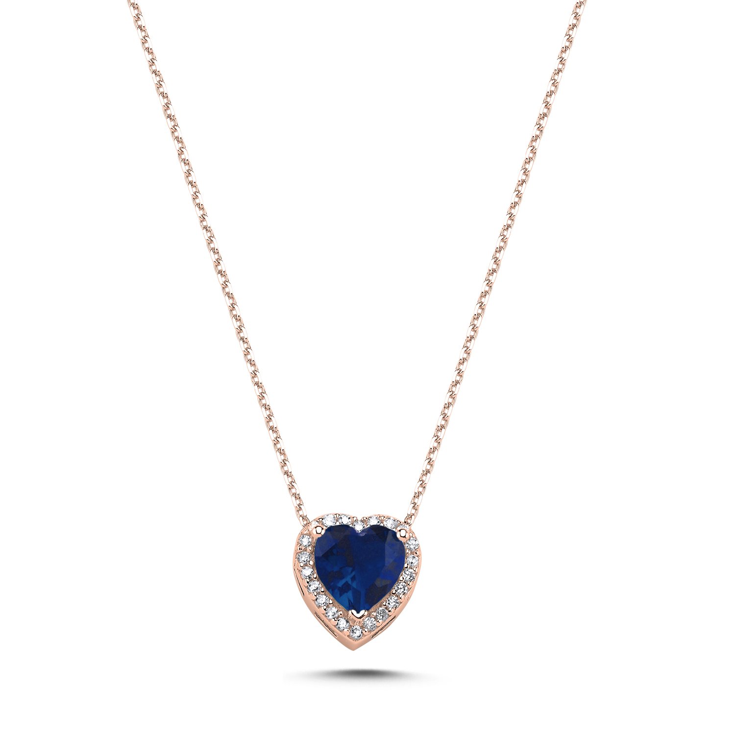 Sapphire%20CZ%20Heart%20&%20Halo%20Solitaire%20Necklace-Rose%20kaplama