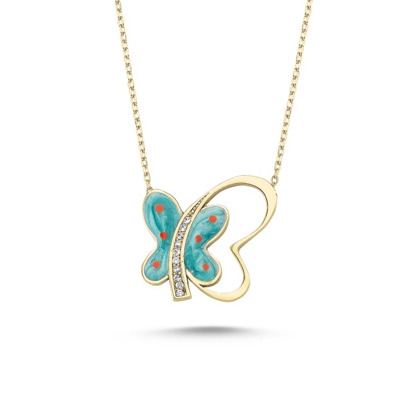 CZ%20Butterfly%20Design%20Necklace-Gold%20Plated