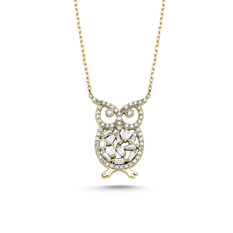 Owl%20CZ%20Necklace-Gold%20Plated