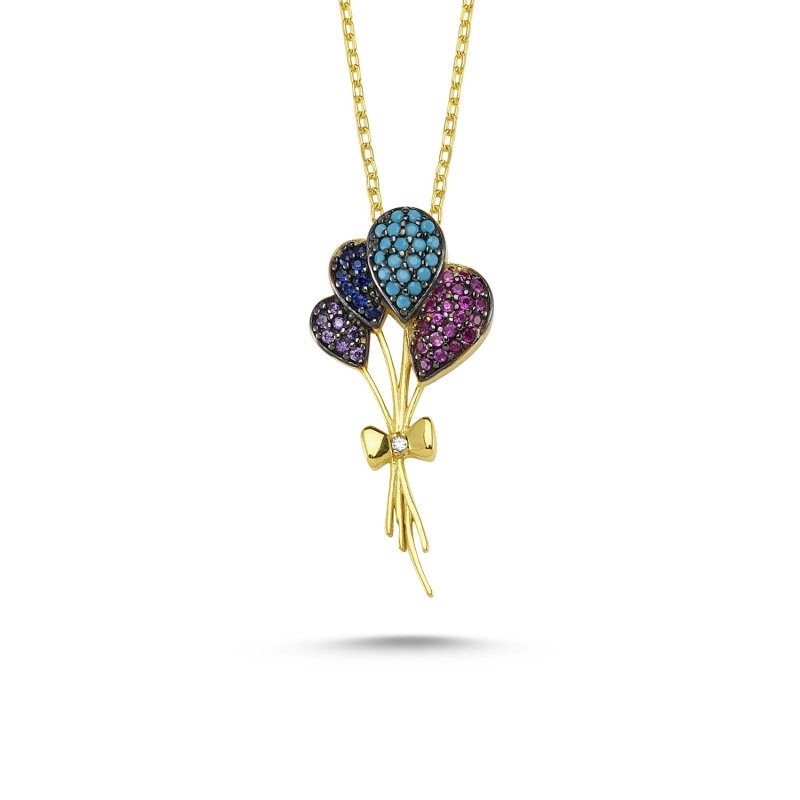 Mix%20Color%20CZ%20Balloon%20Necklace-Gold%20Plated