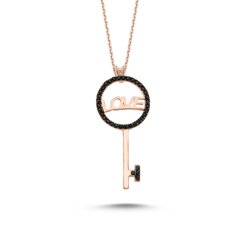 Key%20CZ%20Necklace-Rose%20Gold%20Plated