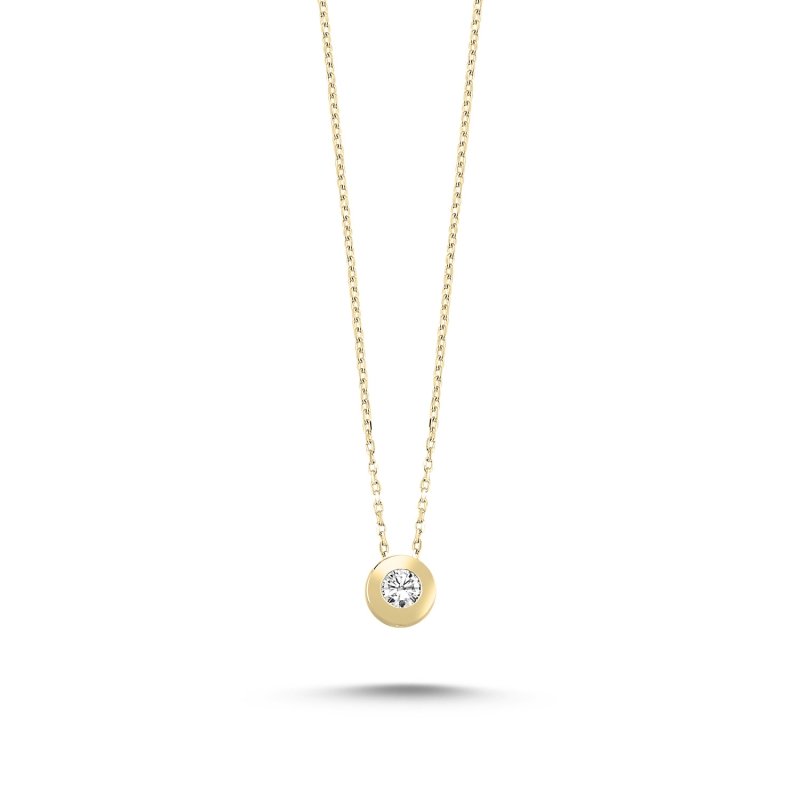 3mm%20CZ%20Solitaire%20Necklace-Gold%20Plated