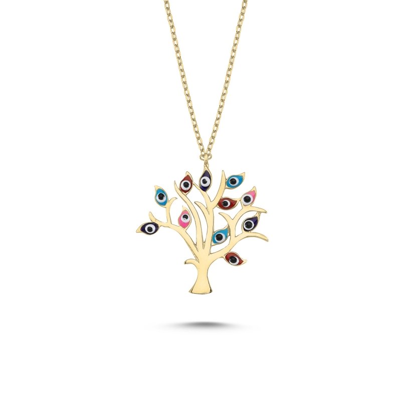 Tree%20of%20Life%20Colorful%20Enamel%20Evil%20Eye%20Necklace-Gold%20Plated