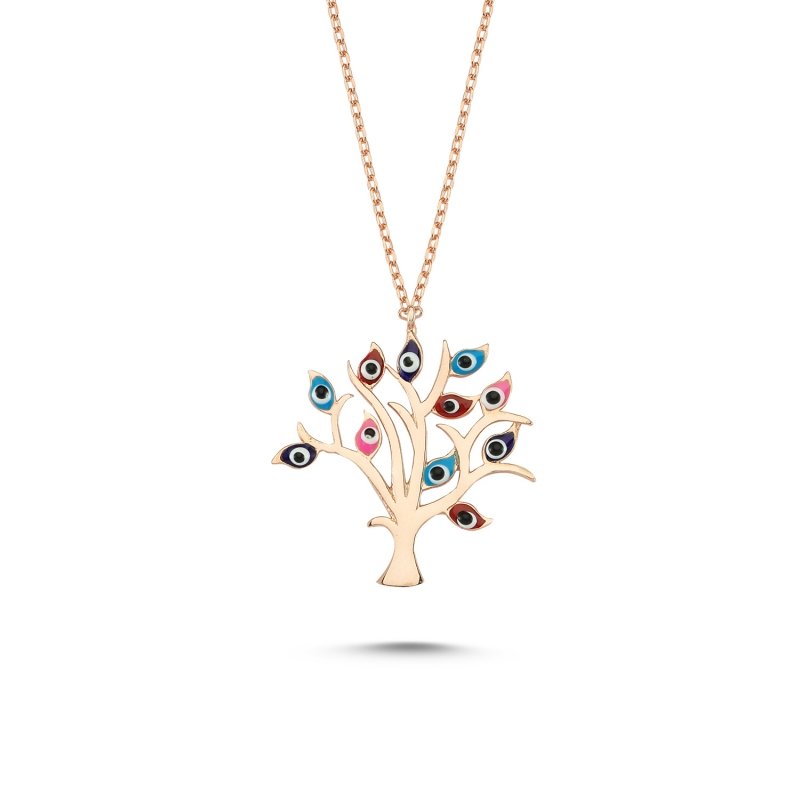 Tree%20of%20Life%20Colorful%20Enamel%20Evil%20Eye%20Necklace-Rose%20Gold%20Plated