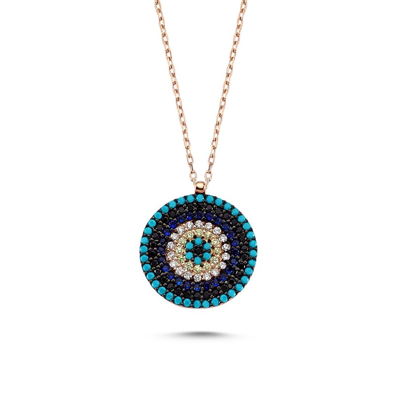 Round%20CZ%20Evil%20Eye%20Necklace-Rose%20Gold%20Plated