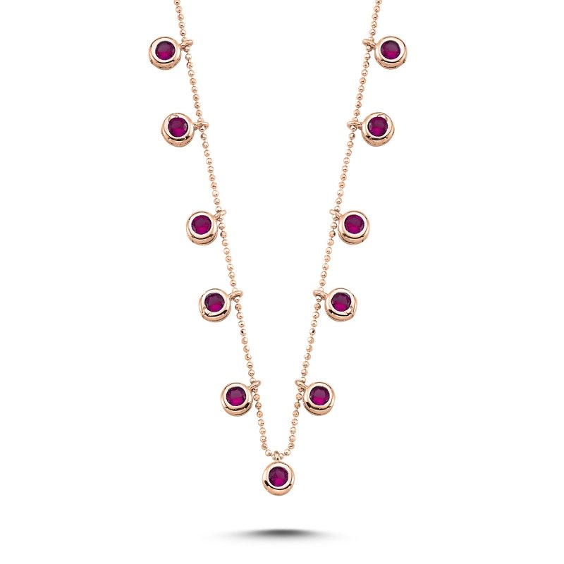 Ruby%20CZ%20Dangle%20Charm%20Necklace-Rose%20Gold%20Plated