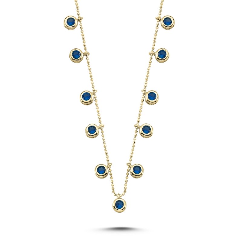 Sapphire%20CZ%20Dangle%20Charm%20Necklace-Gold%20Plated