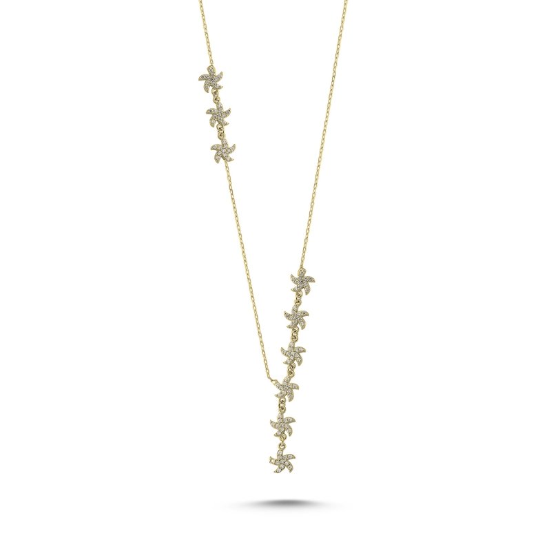 CZ%20Starfish%20Y%20Necklace-Gold%20Plated