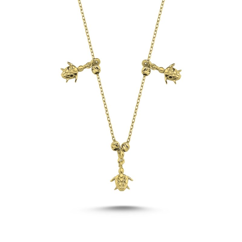 Stoneless%20Turtle%20Charm%20Necklace-Gold%20Plated